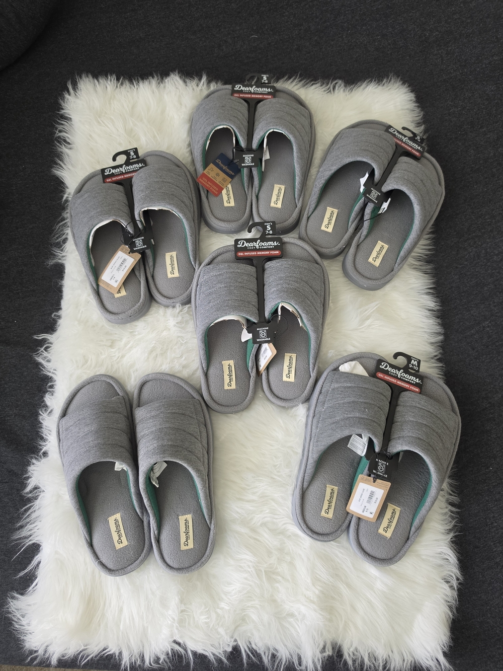 Dearfoams Cozy Comfort Men's Quilted Jersey Slide Slippers